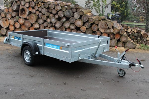 Přívěs UNK VZ1800x3000 1300kg sklopný JEN V SETU S BAGREM!